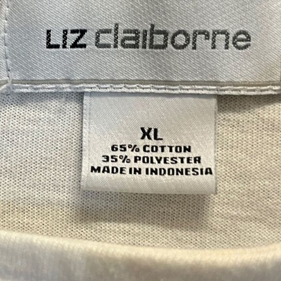 Liz clalborne Stripped Long Sleeve Shirt. Size XL. - Picture 3 of 8